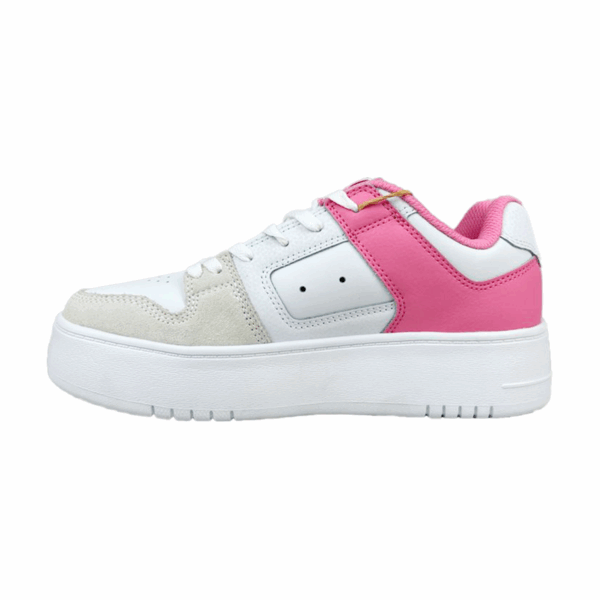 Tenis De Mujer De Plataforma Blancos Dc Shoes Manteca 4 Rosa - Imagen 2