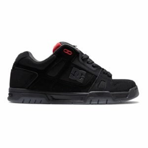 Tenis Dc Shoes Hombre Negro Gris Rojo Stag 320188byr