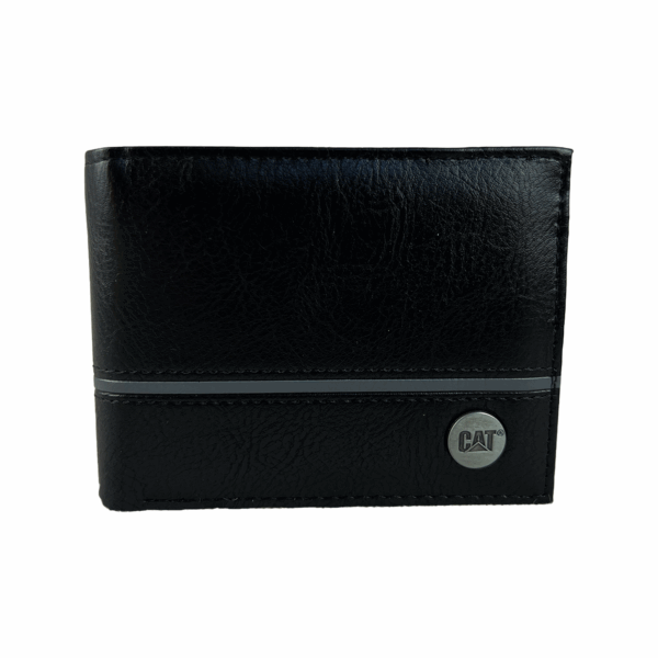 Cartera Cinturon Para Hombre Kit CAT Negro Sintetico - Imagen 2
