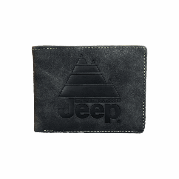 CARTERA PARA HOMBRE NEGRA VERDE JEEP TARJETERO BILLETERA - Imagen 2