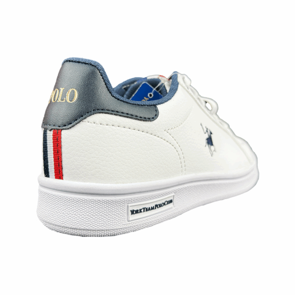 TENIS MUJER BLANCO AZUL HPC POLO CASUAL - Imagen 4