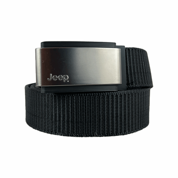 Cinturon Hombre negro Ajustable Jeep tela