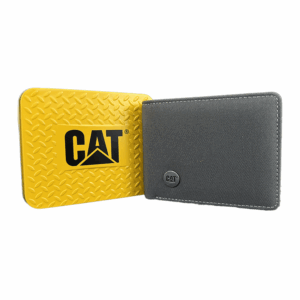 CARTERA PARA HOMBRE GRIS CAT TARJETERO BILLETERA