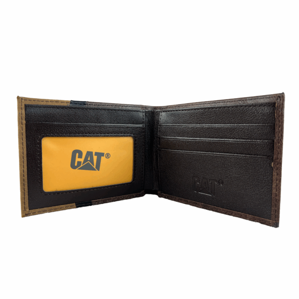 Cartera Para Hombre Billetera CAT Cafe Sintetico - Imagen 5