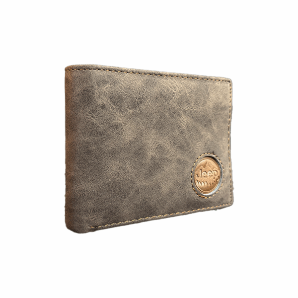 Cartera Cinturon Para Hombre Jeep Kit Cafe Sintetico - Imagen 5