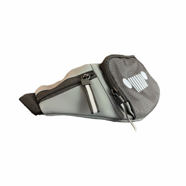 Cangurera Mariconera Para Hombre Jeep Gris Sintetico - Imagen 5
