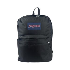 Mochila Escolar Jansport Superbreak Plus Negro Diseño Liso