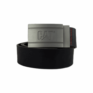 Cinturon Para Hombre Con Hebilla Sintetico Negro Rojo