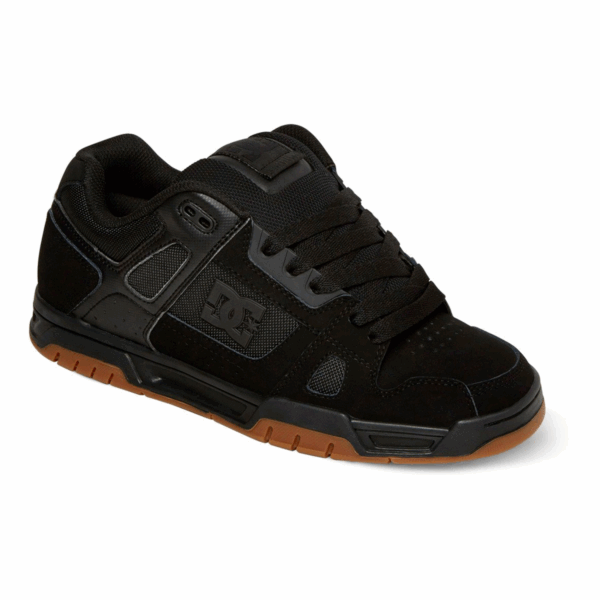 Tenis Dc Stag Todo Negro Liga Hombre Original 320188bgm - Imagen 2