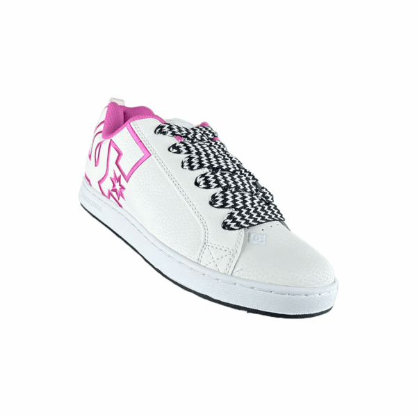 Tenis para Mujer Dc shoes Court Graffik Blanco Rosa - Imagen 6