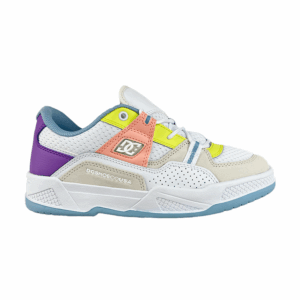 Tenis Para Mujer Blanco Rosa Amarillo Dc Shoes Construct