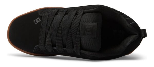 Tenis Negros Para Hombre Suela Liga Dc Shoes Court Graffik - Imagen 7