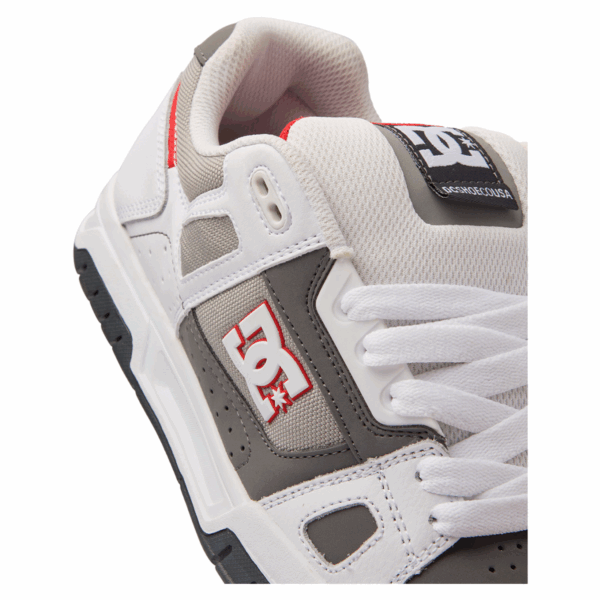 TENIS HOMBRE BLANCO GRIS DC SHOES STAG - Imagen 6