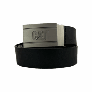 Cinturon Para Hombre CAT Con Hebilla Sintetico Negro