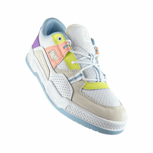 Tenis Para Mujer Blanco Rosa Amarillo Dc Shoes Construct - Imagen 6