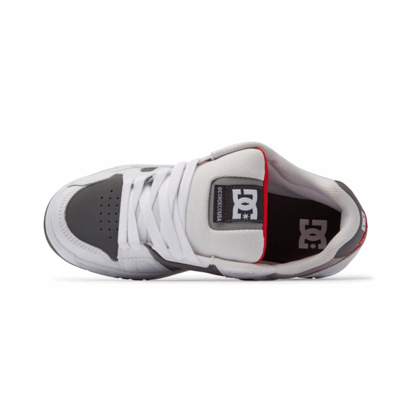 TENIS HOMBRE BLANCO GRIS DC SHOES STAG - Imagen 4