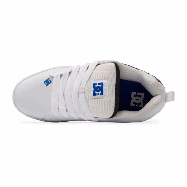 TENIS HOMBRE BLANCO AZUL DC SHOES COURT GRAFFIK - Imagen 4