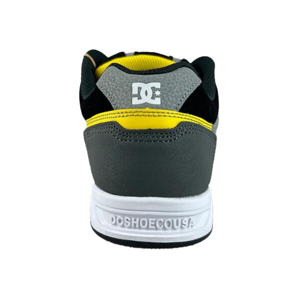TENIS HOMBRE GRIS NEGRO AMARILLO DC SHOES STAG - Imagen 4