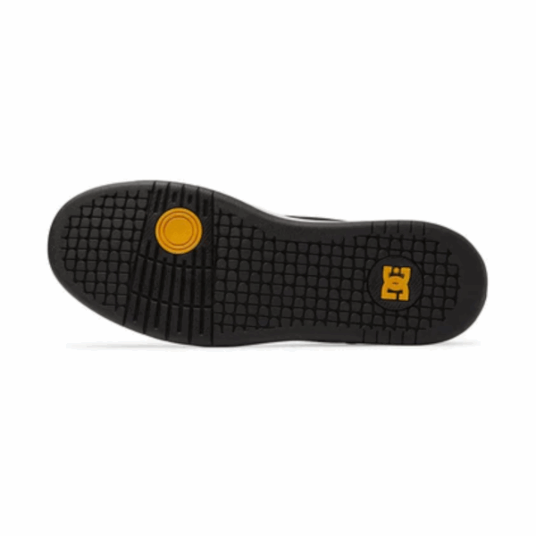 TENIS NEGROS HOMBRE AMARILLOS BOTA DC SHOES MANTECA HI - Imagen 4