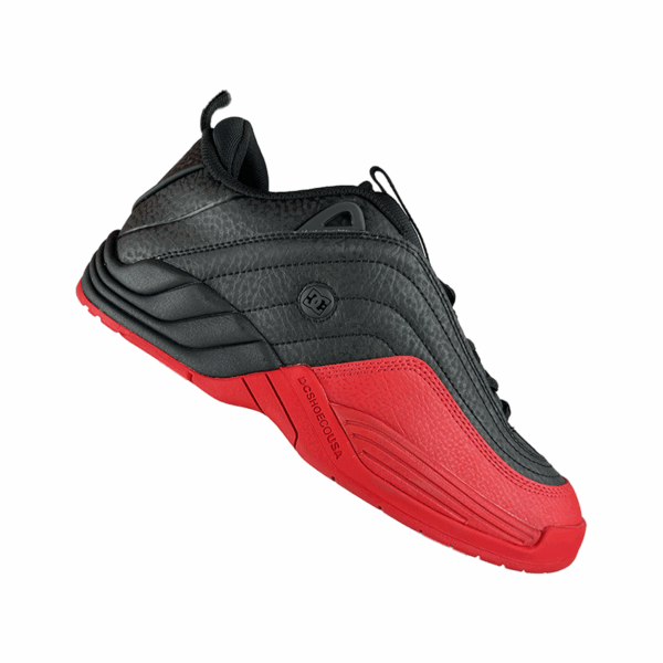 TENIS HOMBRE NEGROS ROJOS DC SHOES WILLIAMS OG - Imagen 2