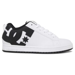 Tenis Dc Shoes Hombre Blanco Negro Court Graffik 300529wlk