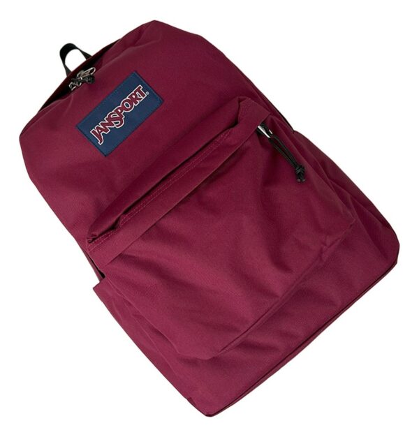 Mochila Jansport Para Hombre Mujer Superbreak Plus Vino - Imagen 6