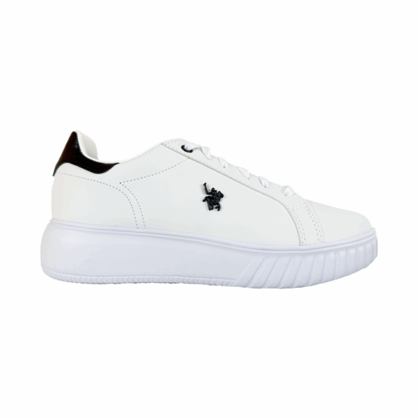 Tenis Para Mujer Plataforma Polo Club Blanco Sintetico