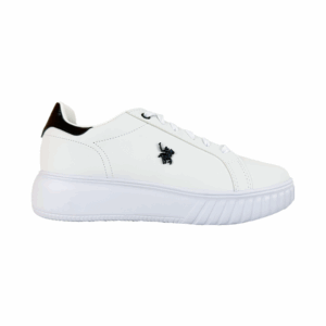 Tenis Para Mujer Plataforma Polo Club Blanco Sintetico