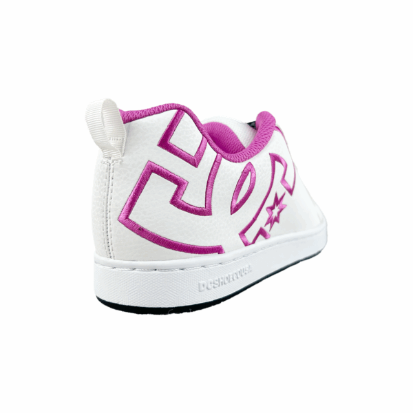 Tenis para Mujer Dc shoes Court Graffik Blanco Rosa - Imagen 3