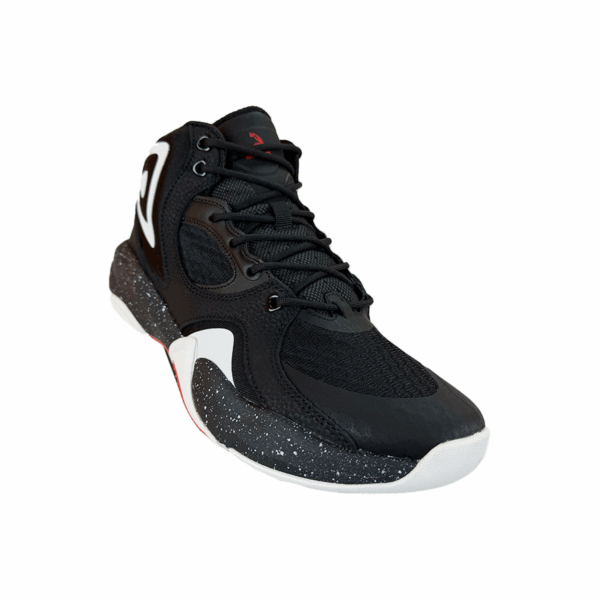 TENIS NEGROS ROJOS BLANCOS NIÑO BOTA SHAQ BASQUETBALL - Imagen 3