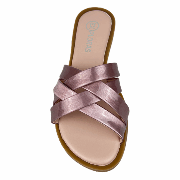 Sandalias Para Mujer Lila Huarache Rosa Chancla Exploras - Imagen 2
