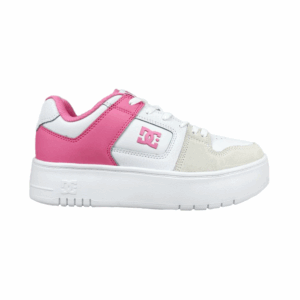 Tenis De Mujer De Plataforma Blancos Dc Shoes Manteca 4 Rosa