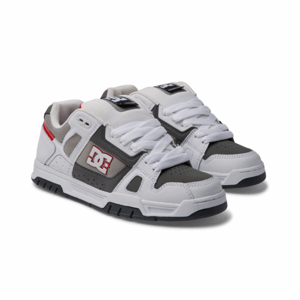 TENIS HOMBRE BLANCO GRIS DC SHOES STAG - Imagen 8