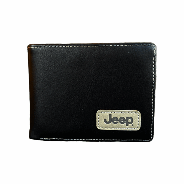 CARTERA PARA HOMBRE NEGRA JEEP TARJETERO BILLETERA - Imagen 2