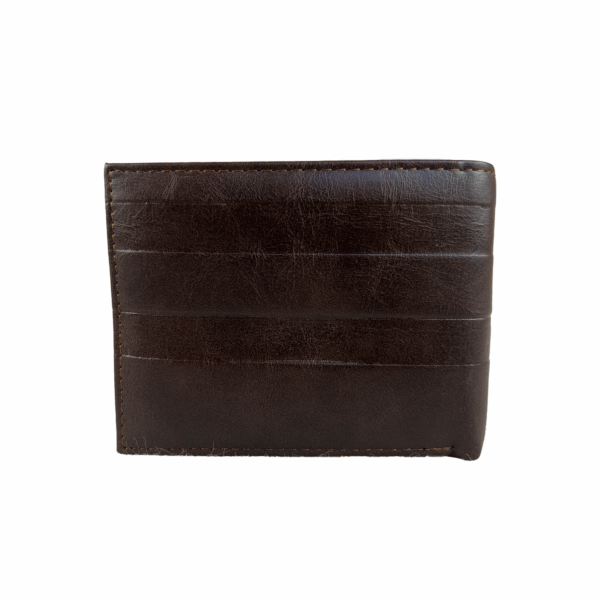 Cartera Para Hombre Billetera CAT Café Obscuro Sintetico - Imagen 3