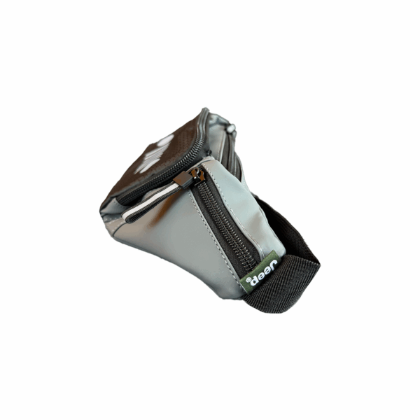 Cangurera Mariconera Para Hombre Jeep Gris Sintetico - Imagen 3