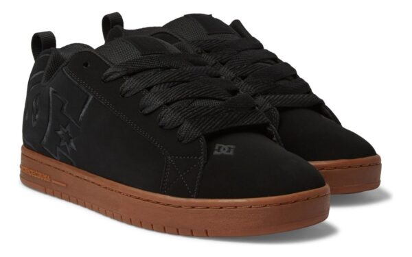 Tenis Negros Para Hombre Suela Liga Dc Shoes Court Graffik - Imagen 3