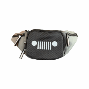 Cangurera Mariconera Para Hombre Jeep Gris Sintetico