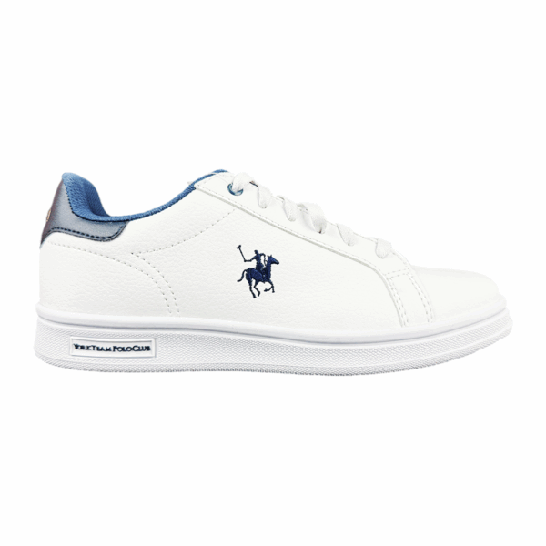 TENIS MUJER BLANCO AZUL HPC POLO CASUAL