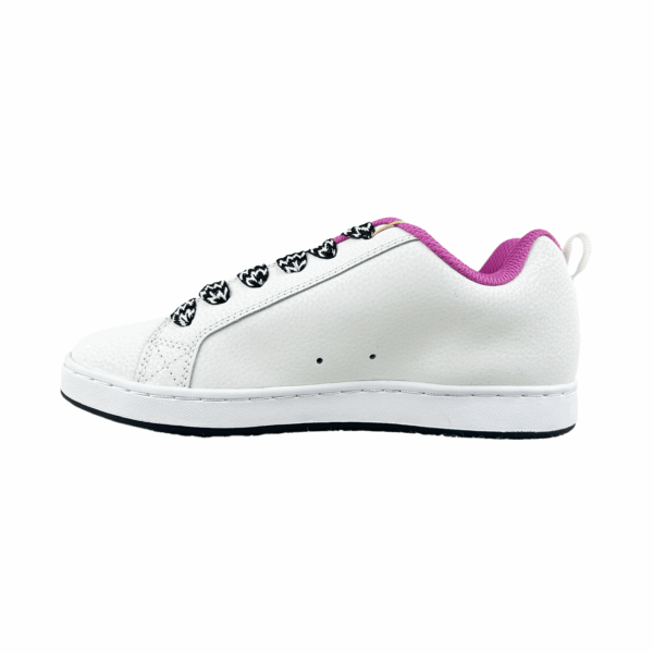 Tenis para Mujer Dc shoes Court Graffik Blanco Rosa - Imagen 4