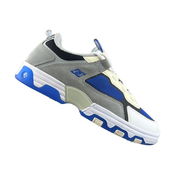 Tenis Dc Shoes Metric Shanahan Blanco Gris Azul Hombre Aswb - Imagen 2