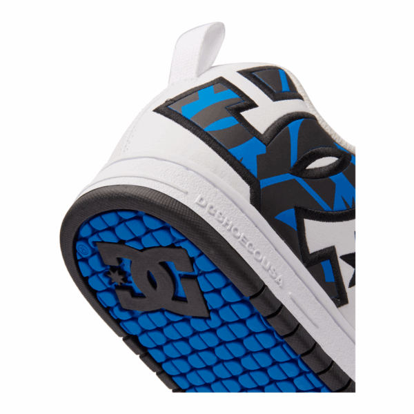 TENIS HOMBRE BLANCO AZUL DC SHOES COURT GRAFFIK - Imagen 3