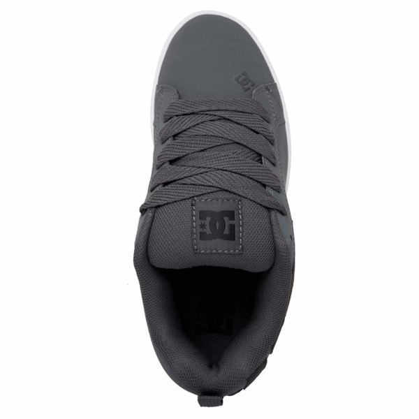TENIS HOMBRE GRIS NEGRO COURT GRAFFIK DC SHOES ORIGINAL - Imagen 4