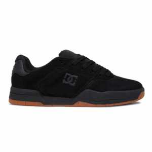 tenis totalmente negros hombre dc shoes central original