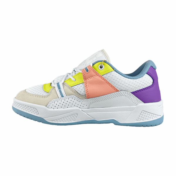 Tenis Para Mujer Blanco Rosa Amarillo Dc Shoes Construct - Imagen 3