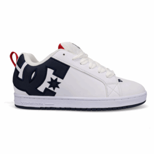 TENIS BLANCOS HOMBRE COURT GRAFIKK DC SHOES AZUL ROJO
