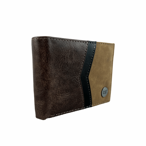 Cartera Para Hombre Billetera CAT Cafe Sintetico - Imagen 6