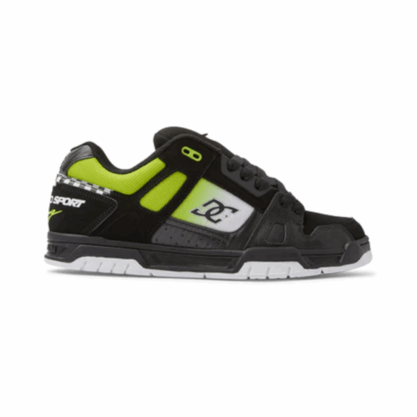 TENIS NEGRO HOMBRE VERDE STAG DC SHOES ORIGINAL - Imagen 2