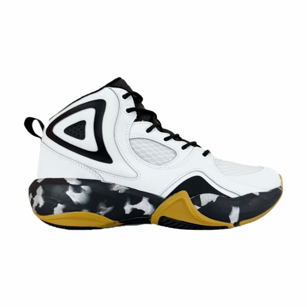 TENIS BLANCOS NEGROS HOMBRE BOTA SHAQ RADIATE BASQUETBALL