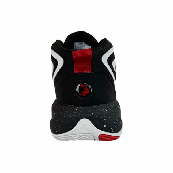 TENIS NEGROS ROJOS BLANCOS NIÑO BOTA SHAQ BASQUETBALL - Imagen 5